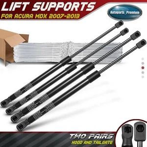 4x Lift Supports Shock Struts Hood & Tailgate for Acura MDX 2007-2013 6339 6513 - Picture 1 of 8
