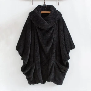 Womens Fleece Teddy Bear Hoodie Coat Fluffy Warm Hoody Pullover Tops Plus Size - Picture 1 of 6
