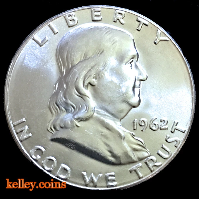 1962 50C Franklin Silver Half Dollar BU - Image 1 of 2