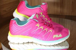 Fila Kids Sneaker RN#91175 HOT Pink Gelb Walking Laufschuh Kinder 1,5, EU33 - Bild 1 von 10