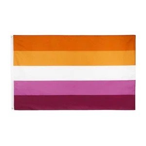 Bandera Arco Iris Orgullo LGBT Rosa Blanco Tonos Rayas LGBTQIA UK Lesbiana - Imagen 1 de 3