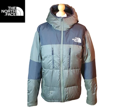 Chaqueta acolchada de plumón para hombre The North Face 550 talla M caqui cremallera completa abrigo cálido con capucha Foto 1 de 4