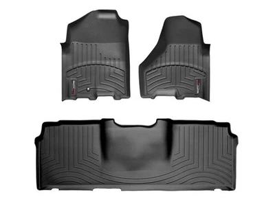 WeatherTech FloorLiner for 2010-2011 RAM Ram 2500/3500 - 1st & 2nd Row, Black - Image 1 of 4