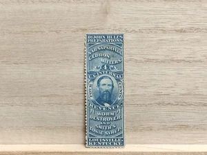 4c Blue Dr John Bull US Stamp Scott # RS43a - Picture 1 of 10