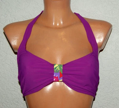 BIKINI - Oberteil SLOGGI Bandeau - BH Hibiscus Blossom gerafft 42 B * 44 B - Bild 1 von 4