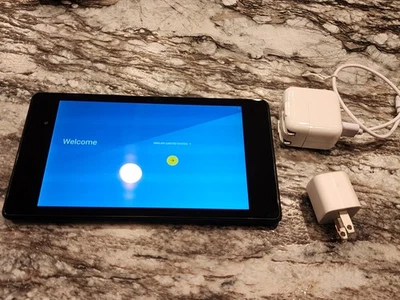 Nexus 7 K008 16 GB, Wi-Fi, 7" negro con cargador restablecido de fábrica funciona Foto 1 de 4