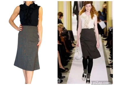 Marc By Marc Jacobs Dress Black Silk Wool Runway Black  Eyelet Sleeveless 4 - Image 1 of 4