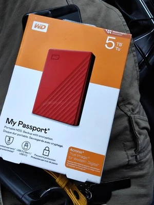 NEW Western Digital My Passport 5TB  Portable External Factory Sealed - Image 1 of 2