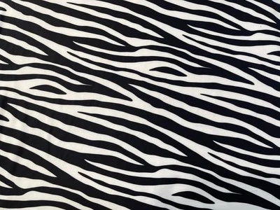 Animal print zebra Stretch lycra  Dress Fabric 150 Cm Wide - Image 1 of 2