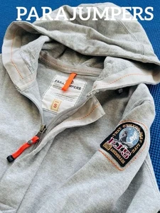 Parajumpers Gray Hooded Zip Pocket Casual Parka S-M - Picture 1 of 8
