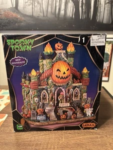 Lemax Spooky Town Crypt of the Lost Pumpkin Souls Halloween village #25841 NEW - Picture 1 of 24