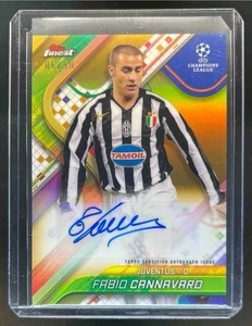 2024-25 Topps Finest UCL Fabio Cannavaro Gold Auto /50 - Picture 1 of 2
