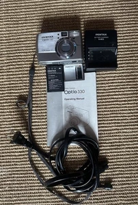 PENTAX Optio 330 3.34 MP Digital Camera Silver WORKS RR - Picture 1 of 9