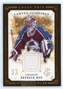 2008-09 Upper Deck Masterpieces PATRICK ROY Colorado Avalanche GAME JERSEY - Picture 1 of 1