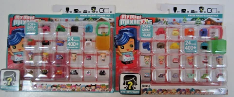 LOT OF 2 SETS! My Mini MixieQs Multi-Figure Small Fashion Packs - 48 pieces! 1B Cover