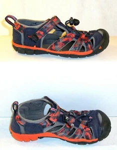 Keen Kid's 1019266 Seacamp II CNX Water Shoe Sandal Blue Orange US Size 13 - Picture 1 of 7