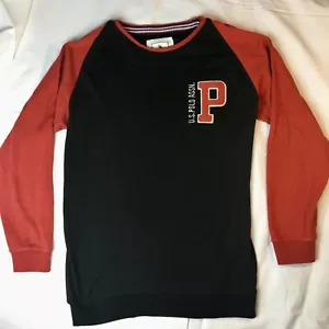 Suéter Vintage U.S. Polo Assn Bordado Para Hombre L Rojo Negro Mangas Largas RARO - Imagen 1 de 5