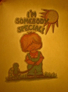 I'M SOMEONE SPECIAL VINTAGE 1970ER FUNNY BIRON ON TRANSFER B-10 - SCHÖN! - Bild 1 von 2