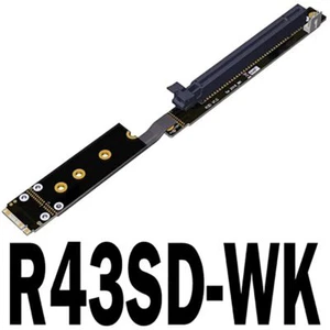 Cable adaptador vertical de 90 grados para extensor M.2 NVMe a PCIe 3.0 x16 Gen3 - Imagen 1 de 4