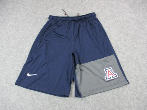 Arizona Wildcats Shorts Mens Small Blue Gray Nike Swoosh NCAA College Basketball Cover
