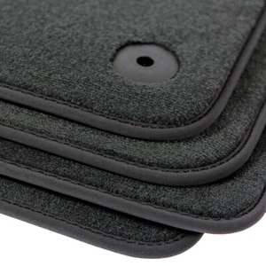 For Audi Q5 SQ5 Black Carpet Car Mats 4pc – 2008–2017 B8 – OEM Quality Velour - Picture 1 of 8