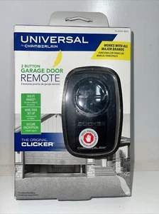 Chamberlain Clicker Universal 2-Button Garage Door Opener Remote KLIK5U-SS (86a) - Picture 1 of 2