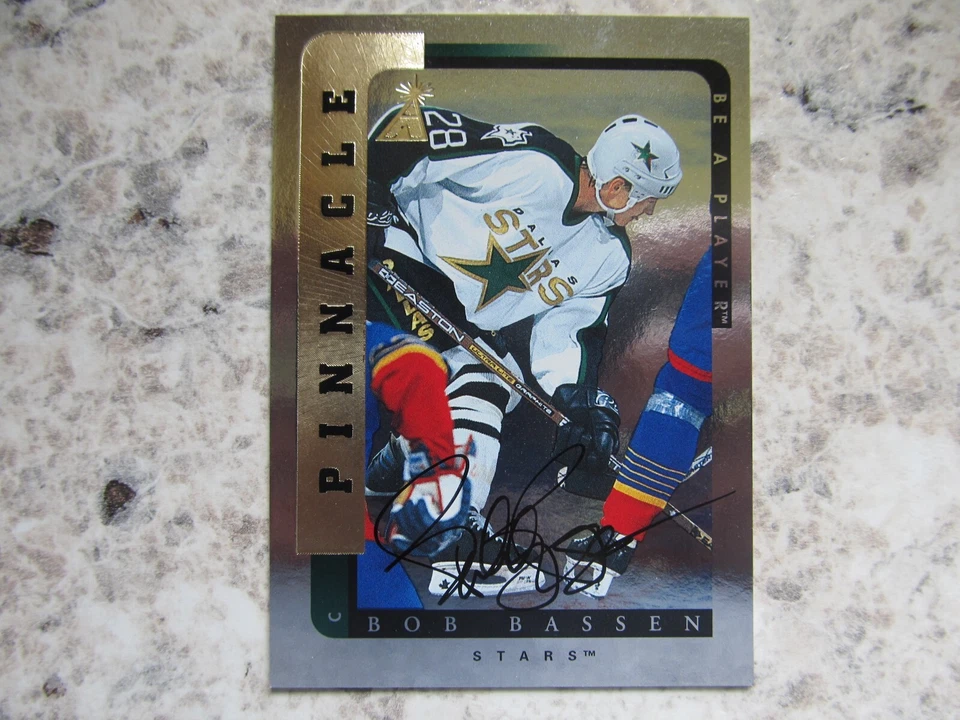 Dallas Stars Bob Bassen Signed Autographed 1996-97 Pinnacle Be A Player Mint - Image 1 of 1