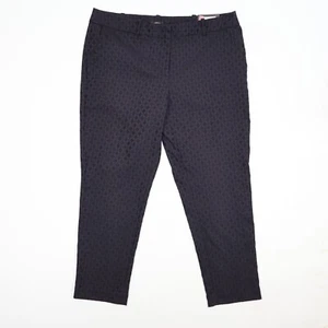 NEW Worthington Womens 14 Modern Fit Slim Leg Trousers Black Dress Pants Stretch - Picture 1 of 13