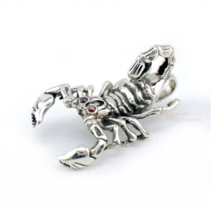 Herren Anhänger Skorpion Sterling Silber Biker Schmuck T19-33 - Bild 1 von 8