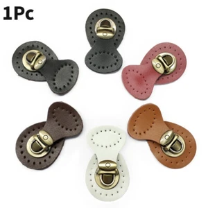 Leather Metal Push Lock Closure Clasp Replacement Fasteners DIY Bag Hardware - Picture 1 of 15