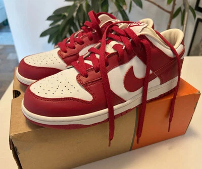 Nike 2004 Dunk низкий белый/Varsity красный клевер город кроссовки 309431-161 новый в коробке 9,5 США - Изображение 1 из 4