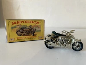 LOT- 9: MATCHBOX "Models Of Yesteryear" Y-8 SUNBEAM MOTORCYCLE & MILFORD SIDECAR - Picture 1 of 6
