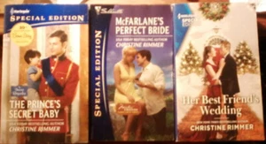 3 CHRISTINE RIMMER PBs - The Prince's Secret Baby McFarlane's Perfect Bride + - Bild 1 von 1