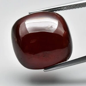 Groß! 24,32ct Kissen Cabochon natürlich Medium orange Hessonit Granat, Afrika - Bild 1 von 4