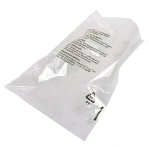 12" X 18" Poly Bags Suffocation Warning Clear Merchandise 1.5 mil Self Seal Bag - Picture 1 of 11
