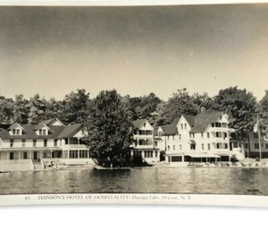Postal, depósito, Hanson's Hotel of Hospitality Oquaga Lake, Catskills de Nueva York - Imagen 1 de 2