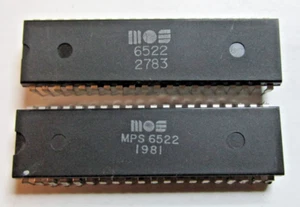 2-MOS 6522 Chip for Commodore VIC 20. Pre- owned tested working - Picture 1 of 2