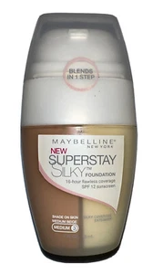 Maybelline Superstay Silky Foundation MEDIUM BEIGE (MEDIUM 3) NEW/SEALED - Picture 1 of 4