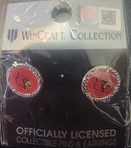 Wincraft Collection Louisville Cardinals Earrings NCAA Division 1 Jewelry Cover