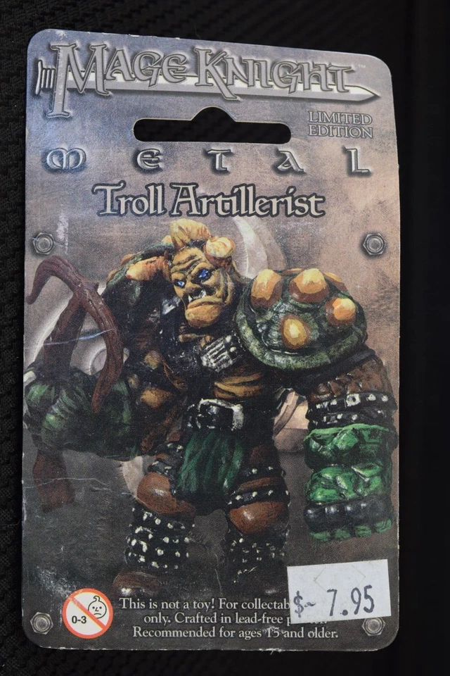 Mage Knight Edición Limitada Metal Mini ~ Troll Artillerist 522 ~ ¡Sellado! Foto 1 de 1