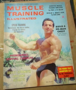 MUSCLE TRAINING ILLUSTRATED Bodybuilding Magazine January 1966 Nick Perratti - Picture 1 of 7