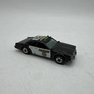 Hot Wheels Sheriff Car Police 701 1:64 schwarz Diecast Blackwalls 1977 Vintage - Bild 1 von 8