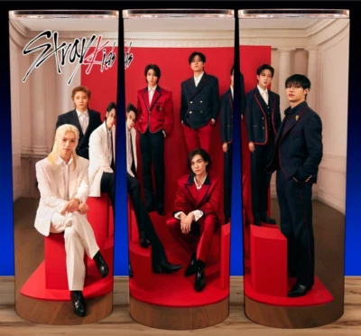 Taza vaso Stray Kids KPOP música pop coreana boy band rojo y negro 20 oz Foto 1 de 3