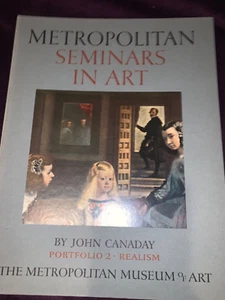 METROPOLITAN SEMINARS IN ART 1958 edition hardcover book, PORTFOLIO 2  W PRINTS - Picture 1 of 9