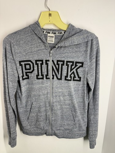 UNDERCOVER Giacca donna rosa by Victoria’s Secret con cappuccio e zip intera XS Grigio