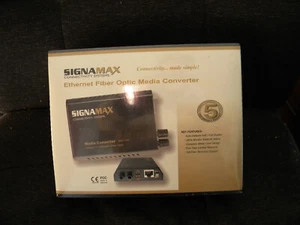 New Sealed SIGNAMAX 065-1164 Ethernet Fiber Optic Media Converter 10 BaseT to FL - Picture 1 of 4