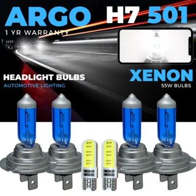 For Peugeot 3008 55w Headlight 2009-16 High Low Xenon White Led Side Light Bulbs - Image 1 of 4