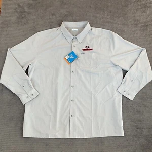Columbia PFG Shirt Mens XXL Georgia Bulldogs Slack Tide Vented Fishing Casual - Picture 1 of 14