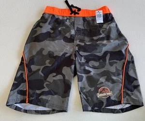 UNIVERSAL STUDIOS YOUTH XL(14) JURASSIC PARK CAMO SWIM TRUNKS NEW WITH TAGS - Picture 1 of 9