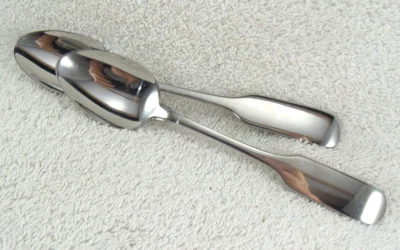 Lote de 2 cucharas de sopa MFS10 cubiertos de acero inoxidable brillante Martha Stewart Foto 1 de 3